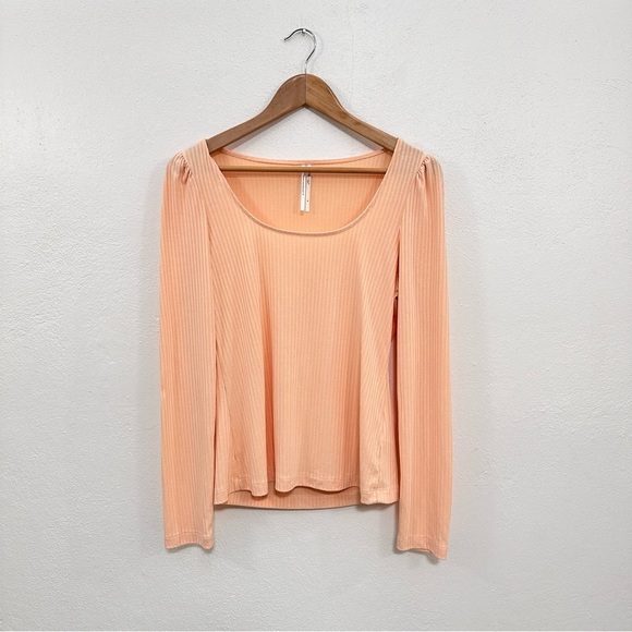 Anthropologie Tops - Anthropologie Ribbed Scoop Neck Top